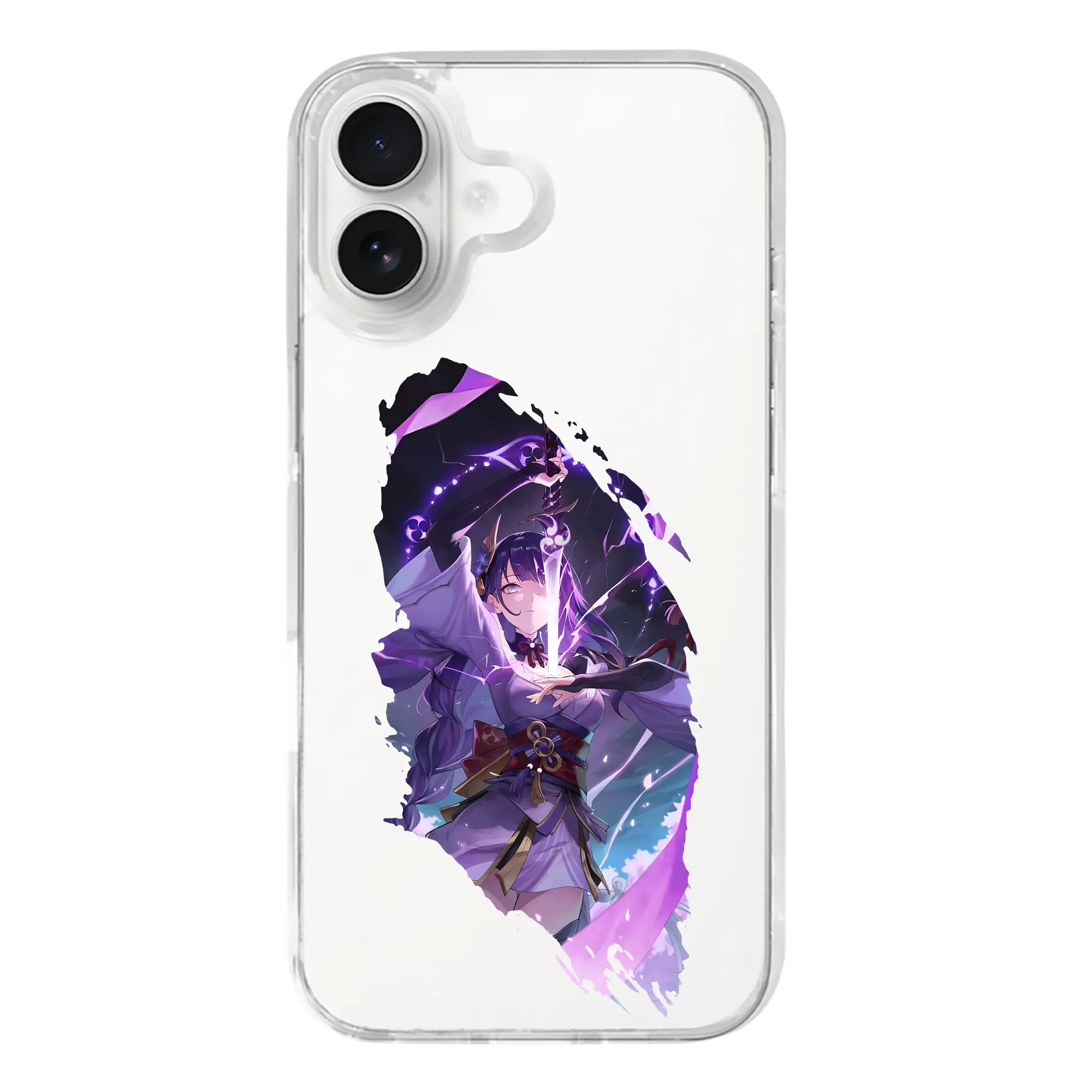 原 神 グッズ 雷電将軍 - iPhone 17シリーズ 透明スマホケース – 薄型・耐衝撃・精密フィット保護カバー